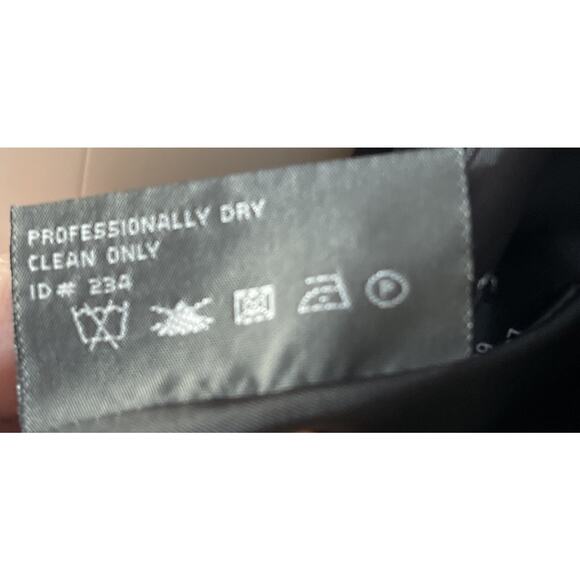 KENNETH COLE REACTION Women's Wool Blend Long Black Coat size 8 - Picture 7 of 8